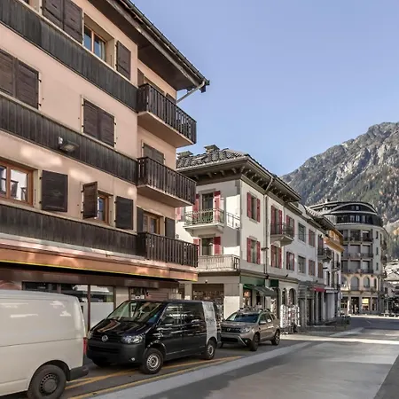 公寓 Alpin Chic Au Coeur De 霞慕尼
